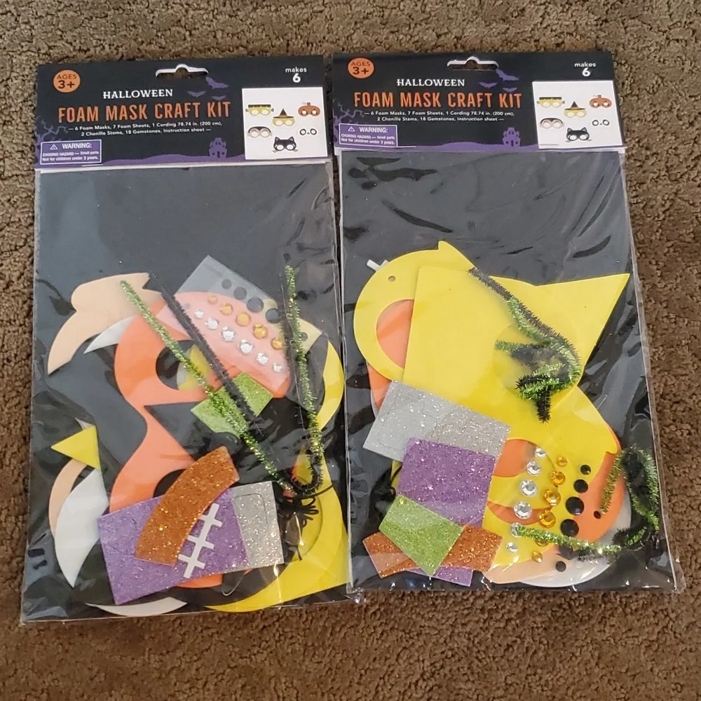 HALLOWEEN PARTY Supplies Crafts Activities Treat Bags Prizes Tattoos Masks NIP